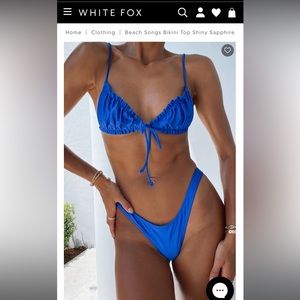 Blue WHITE FOX bikini set